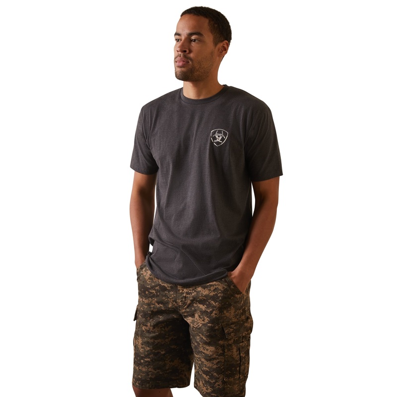 Ariat Mens Tonal Camo Flag T-Shirt
