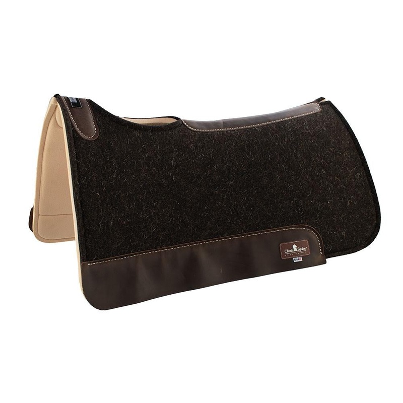 Classic Equine Shock Guard Felt Top Saddle Pad – 1″ Thick