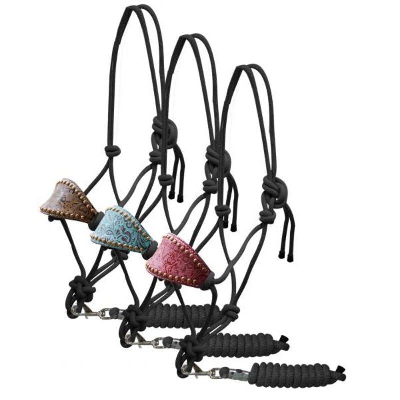 Showman Cowboy Halter with Padded Bronc Style Nose