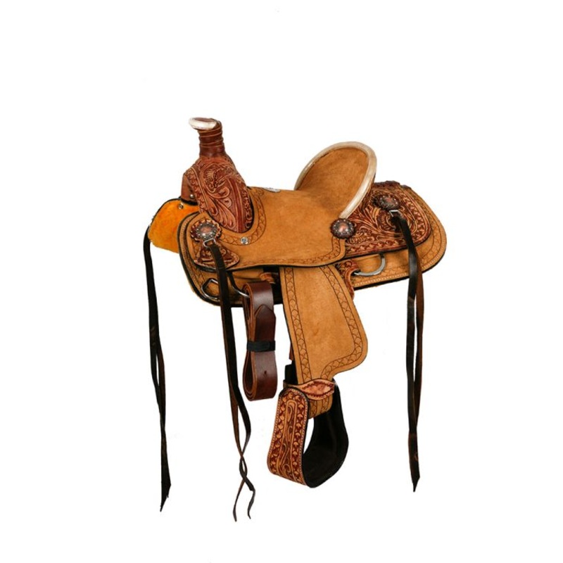 10 Double T hard seat roper style saddle