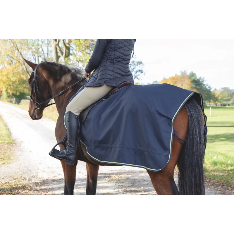 Shires Tempest Original Waterproof Exercise Sheet, Navy, 48″-60″