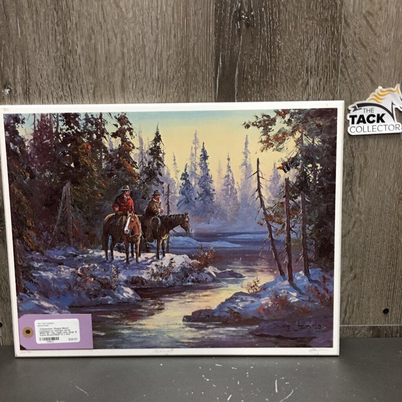 “Checkmate” Plaque Mount Cowboys by Georgia Jarvis #580/750 *vgc, edge rubs, dings & stains 13 x 16.5″ Brown/Mulit Used