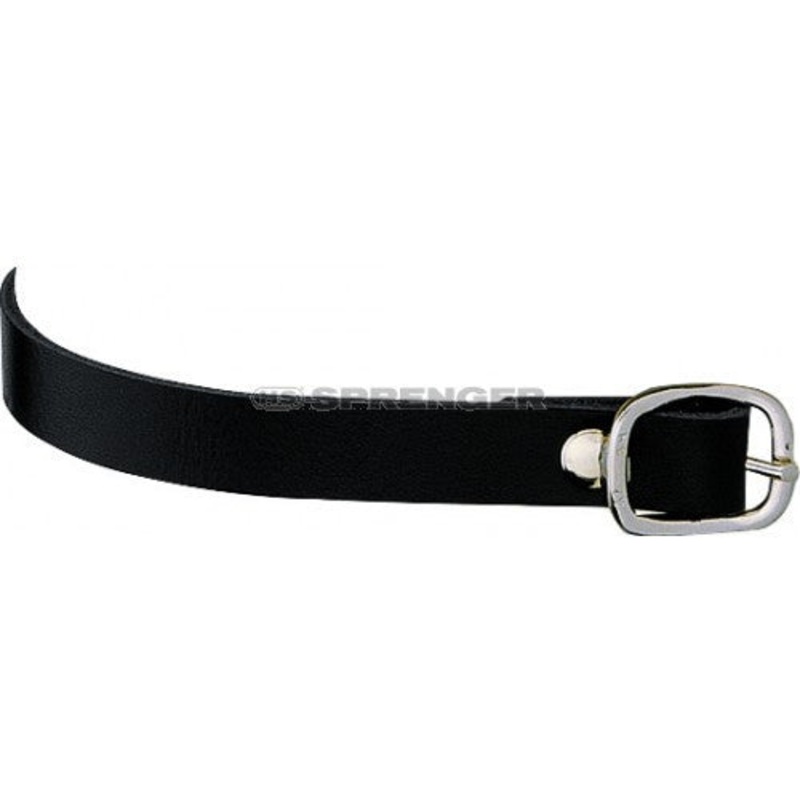 Herm Sprenger Leather Spur Straps Black 45cm/17.75in