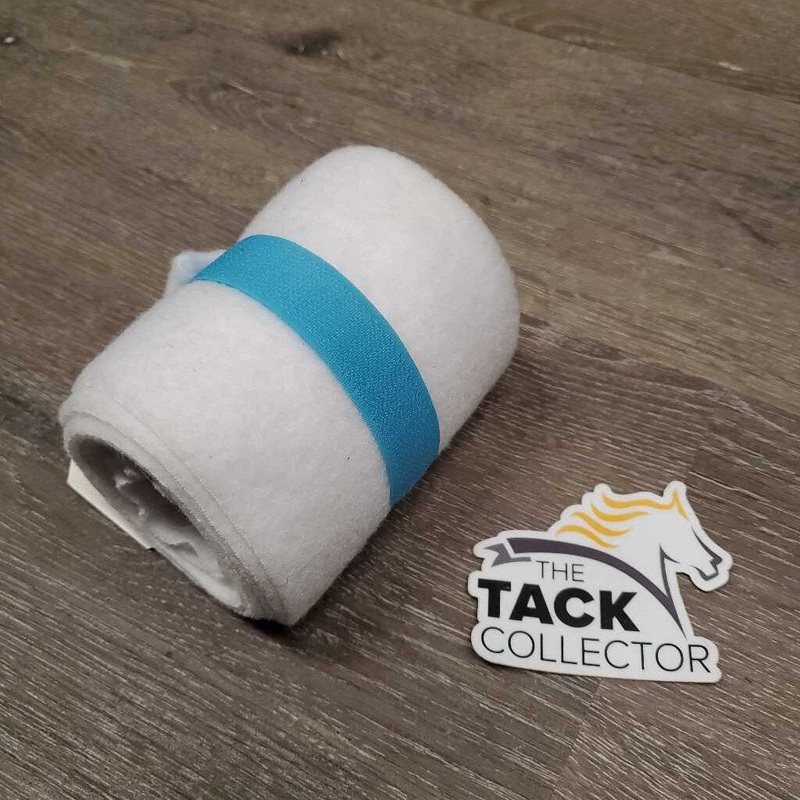 1 Only Fleece Polo *like new Med White/Blue Used