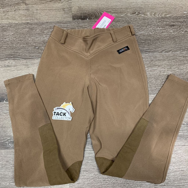 Ribbed Breeches *gc, unstitched seams, pills, older, puckered knees 26 Brown Used