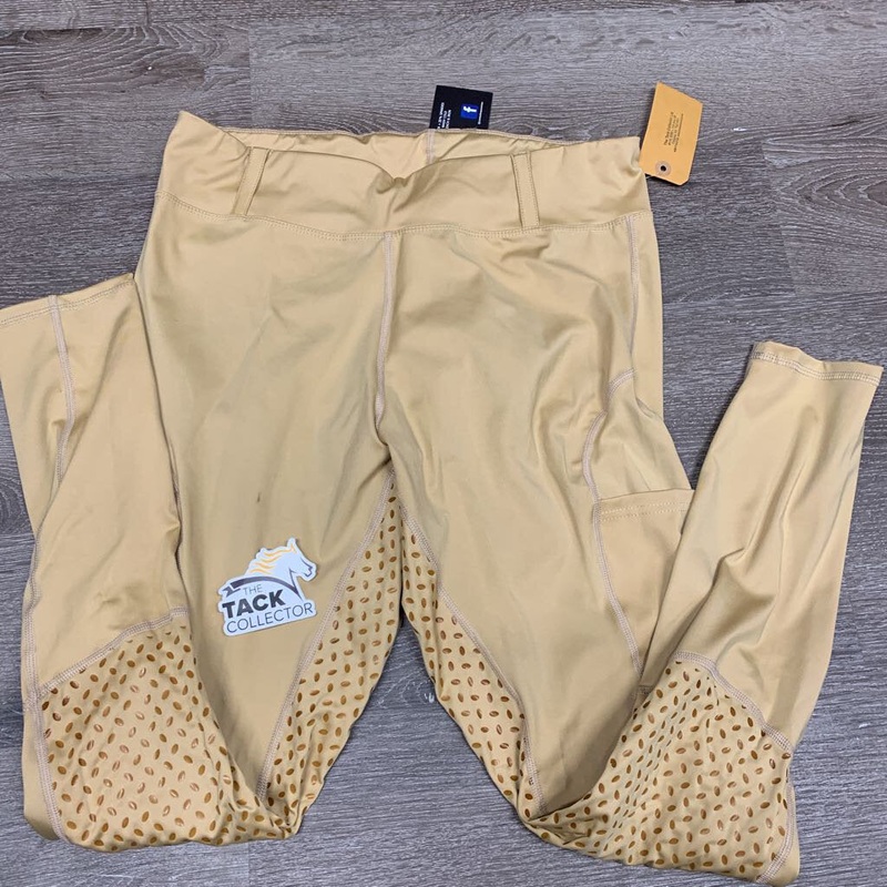 Sticky Full Seat Riding Tight Breeches, Thigh & Back Pockets, tags *new 3xl *34/36″ tan New