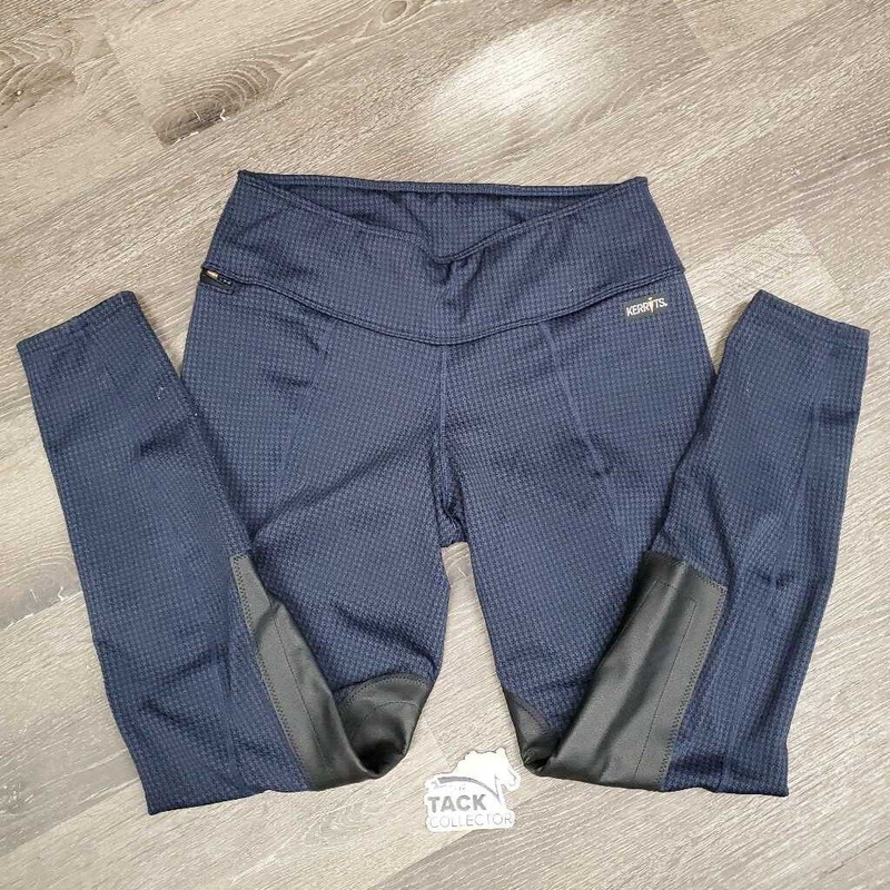 Winter Riding Tight Breeches *xc/like new, v.mnr rubs, older M *28/30″ Blue/Black Used