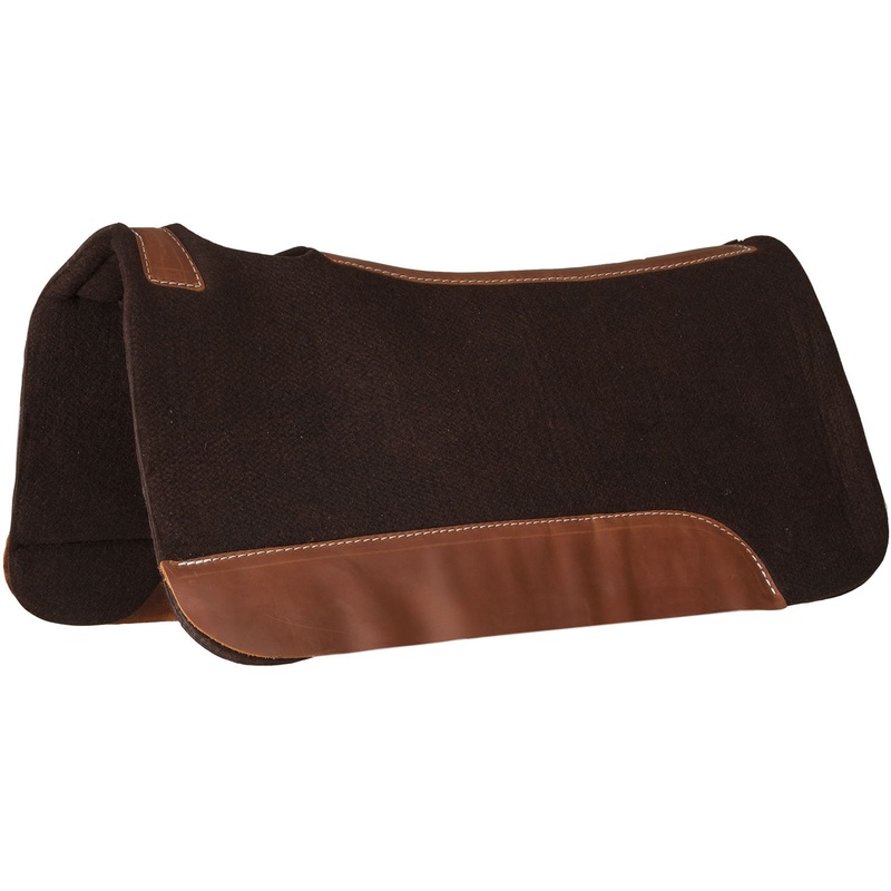 Mustang Contoured Felt Pad with Top Grain Wear Leathers