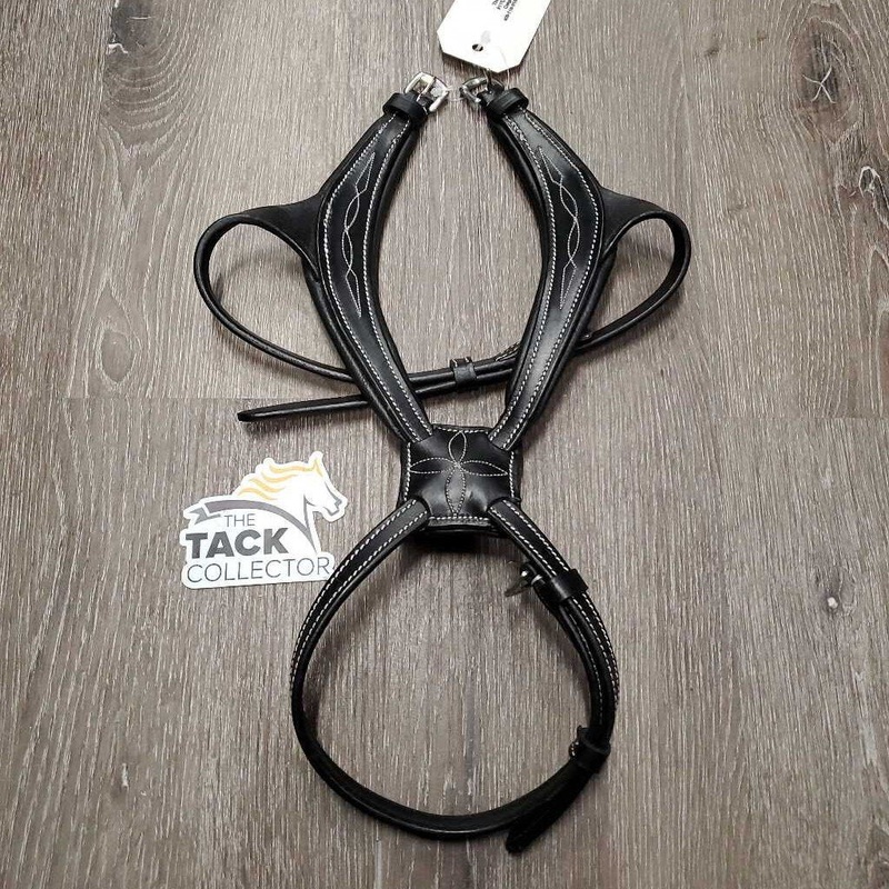 FS Rsd Padded Anatomical Figure 8 Noseband, 2 Buckles *new Pony? Black New