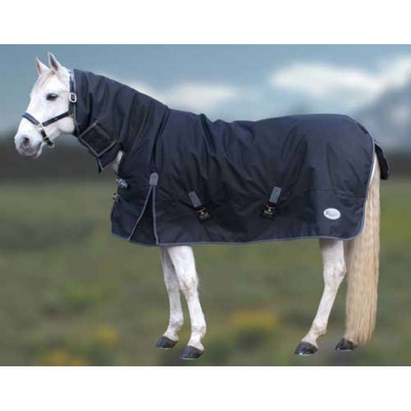 Rhinegold Konig 200G Fixed Neck Mediumweight Combo Horse Turnout Rug 600 Denier