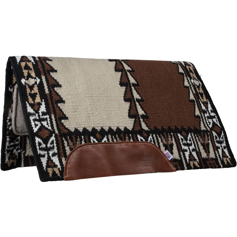 Mustang No Fear Saddle Pad with Tan Wool Felt Bottom