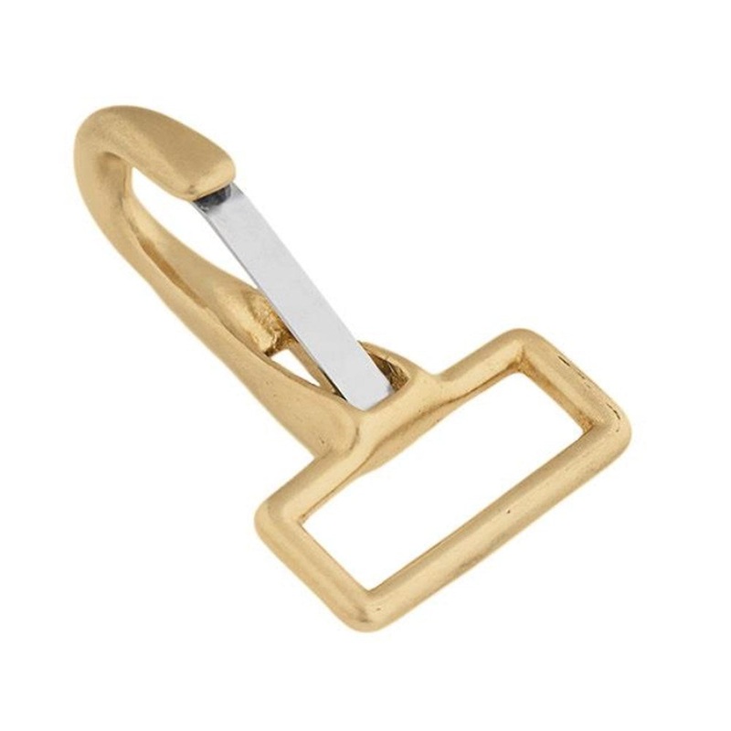 Solid Brass Halter Snap with Stainless Steel Spring 3/4″