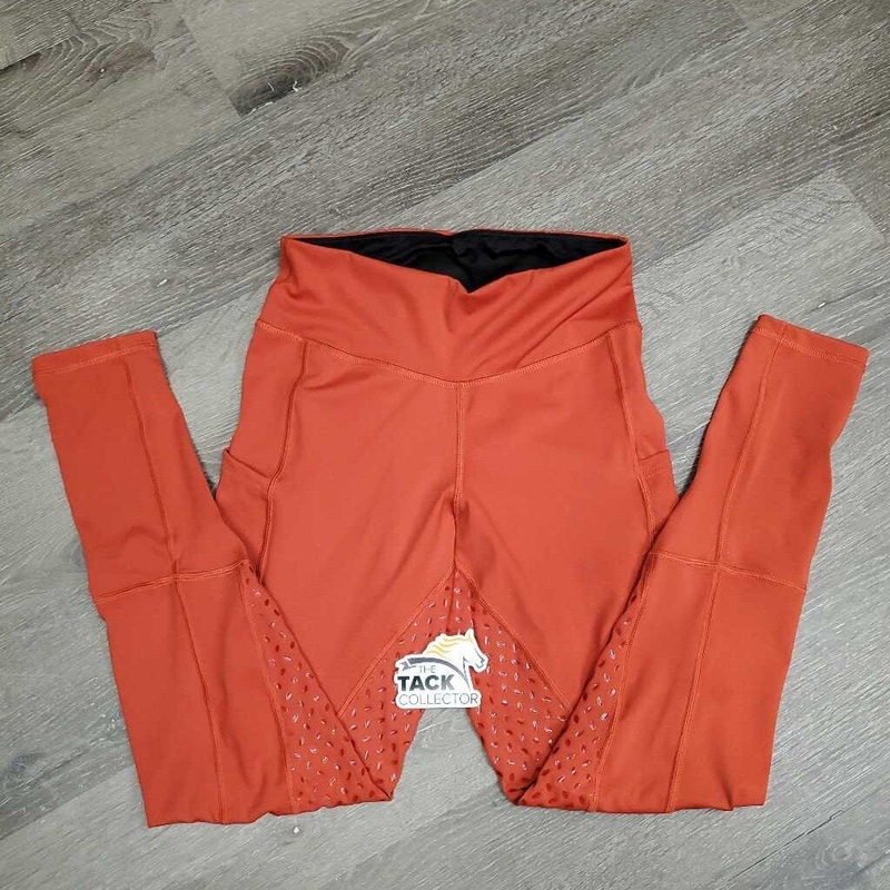 Sticky Full Seat Riding Tight Breeches, Thigh Pockets, tags *new Med *26/28″ Rust New