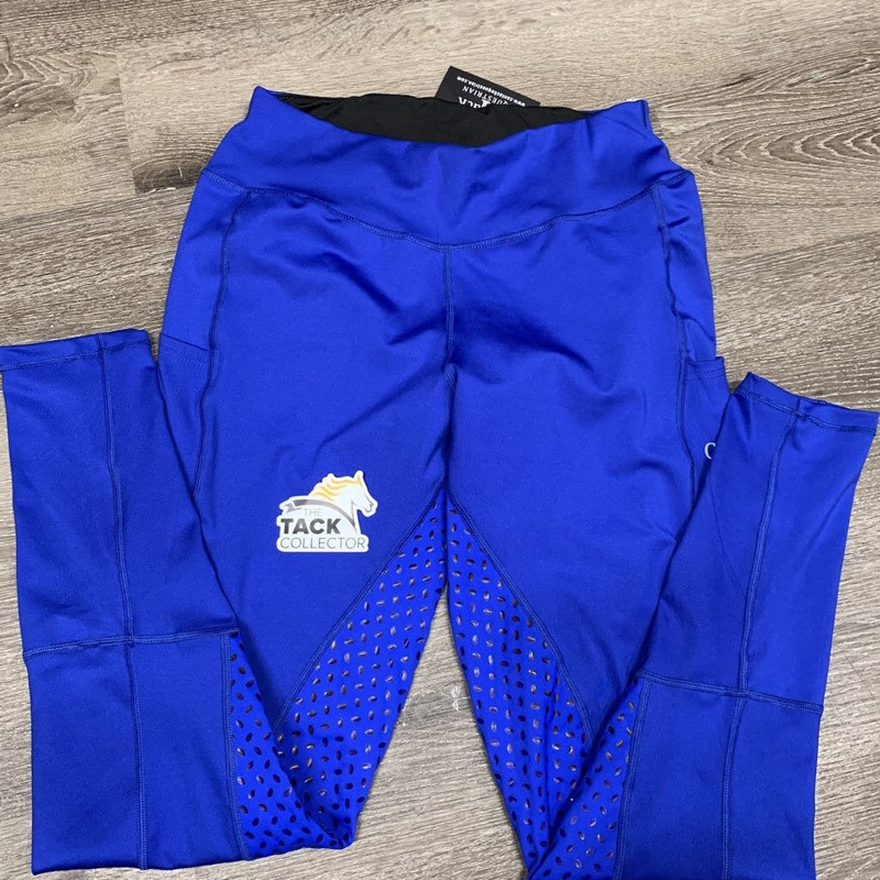 Sticky Full Seat Riding Tight Breeches, Thigh Pockets, tags *new 3xl *34/36″ blue New