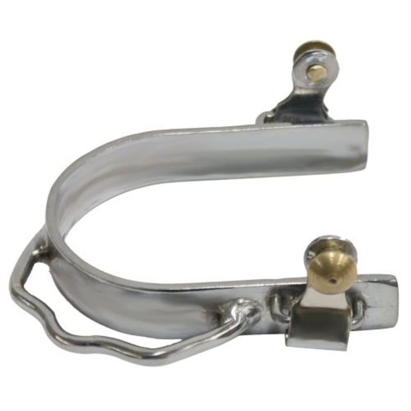 Showman Ladies size nickel plated bumper spurs