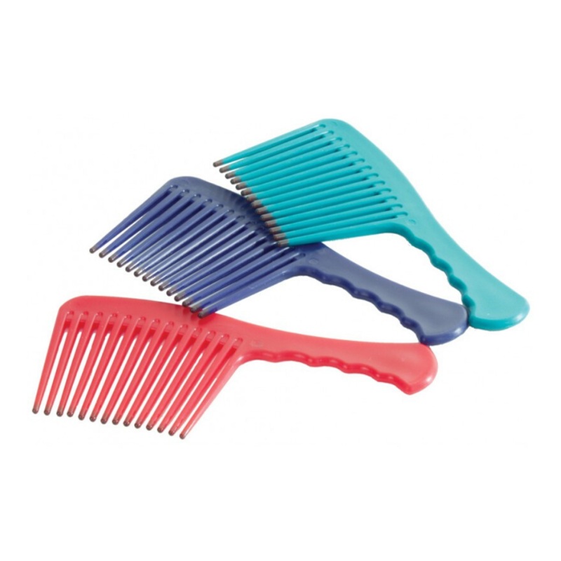 Plastic Mane & Tail Comb with Handle – Assorted