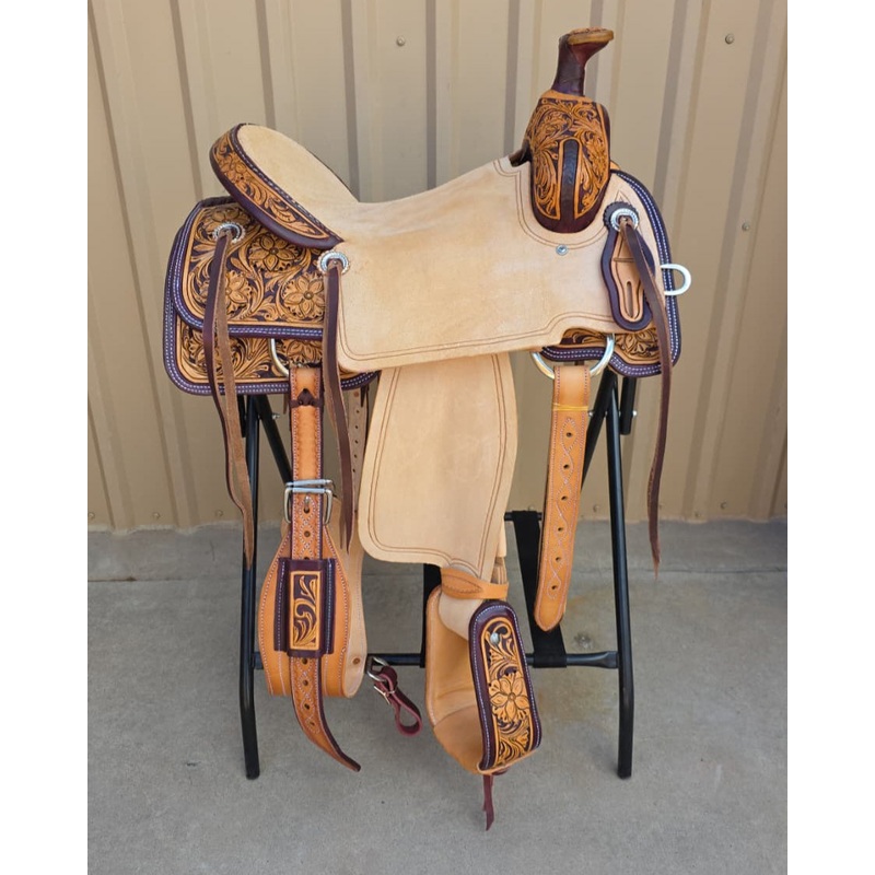 #1894 16″ Corriente Association Ranch Saddle