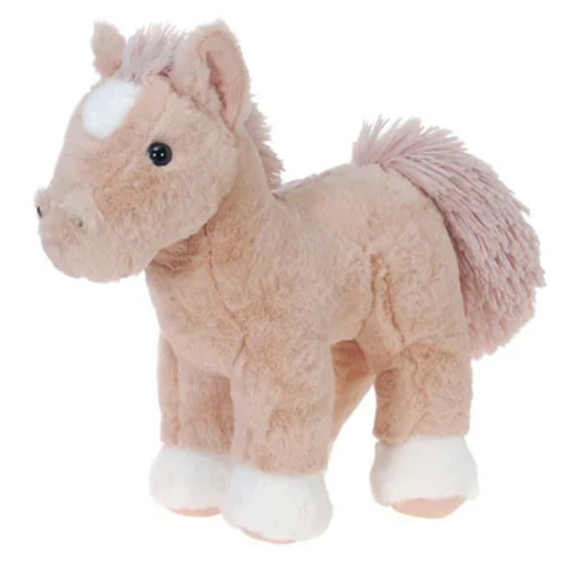 Beige Plush Standing Horse – 10.5 inches