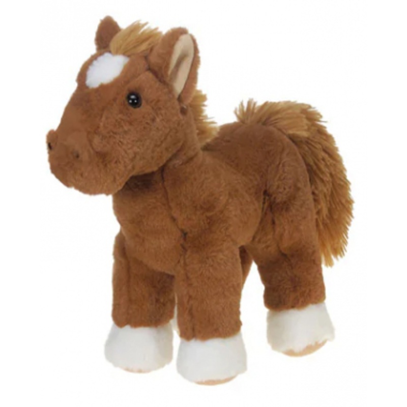 Brown Plush Standing Horse – 10.5 inches