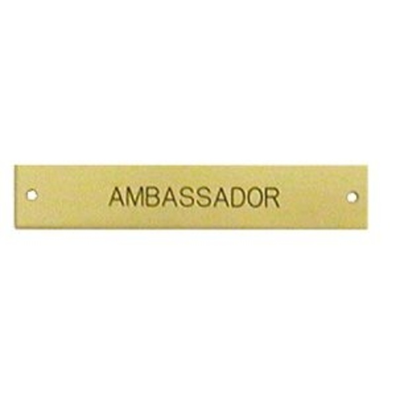 Engraved Brass Nameplate