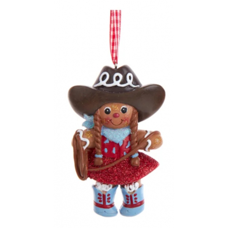 Gingerbread Cowgirl Ornament