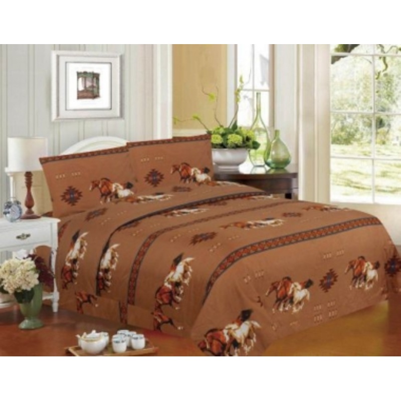 Running Horse 4pc Luxury Sheet Set – King