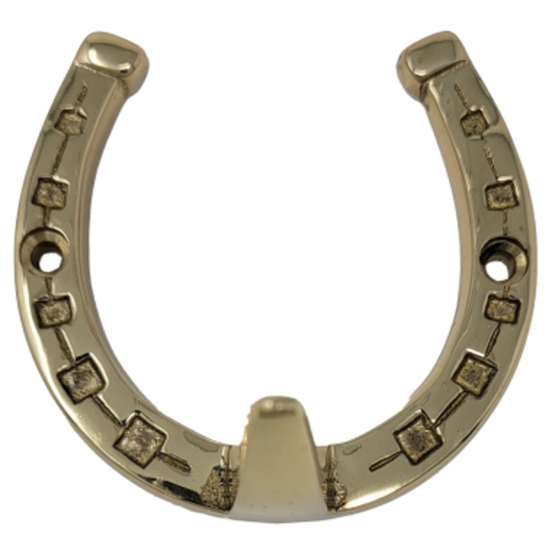 Solid Brass Small Horseshoe Hook