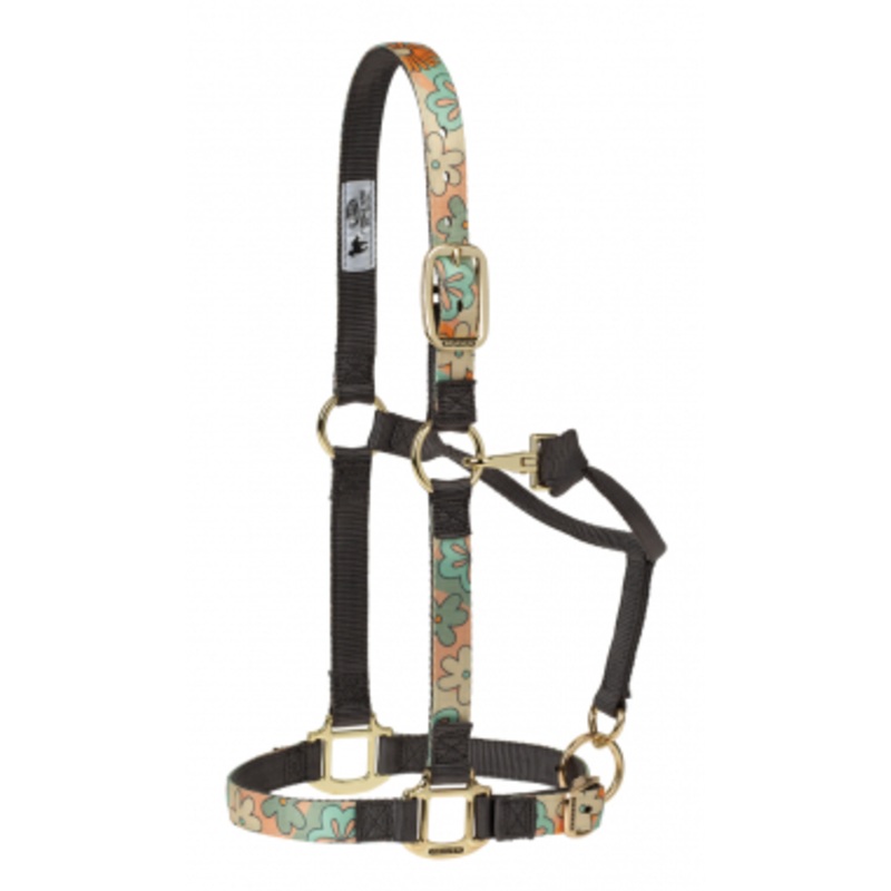 Weaver Adjustable Patterned Nylon Horse Halter – Retro Flowers