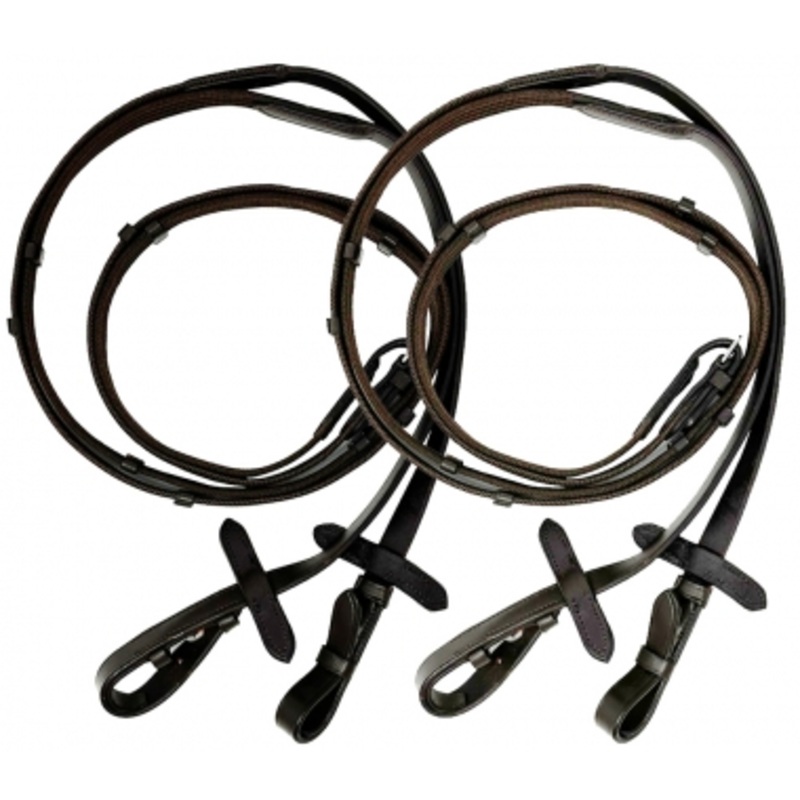Rugged Ride English Webbed Reins – 60 Inches Long