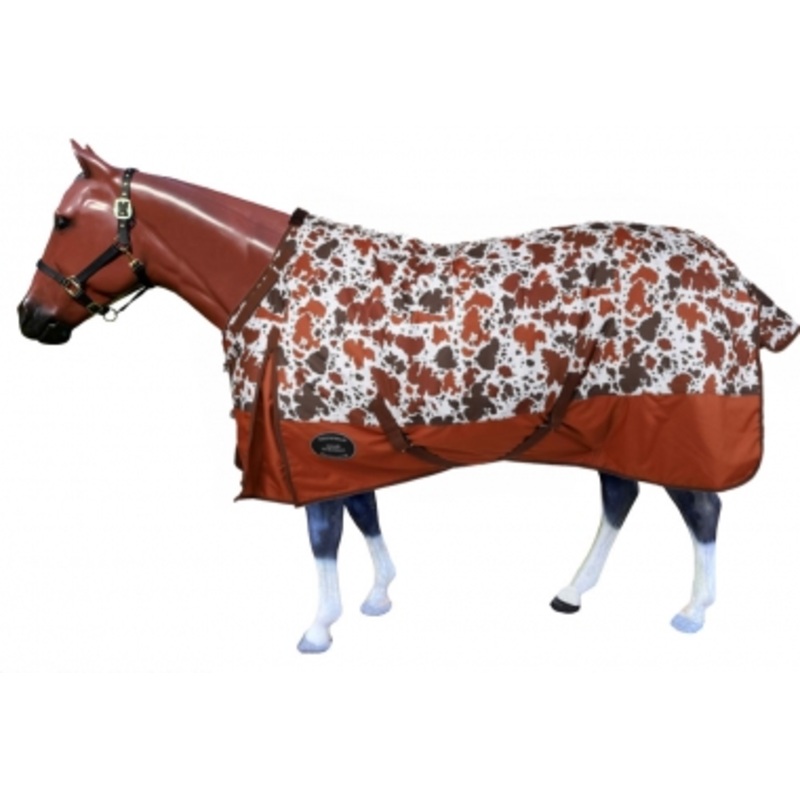 Showman 1200D Cow Print Perfect Fit Turnout Blanket – 300 Gram