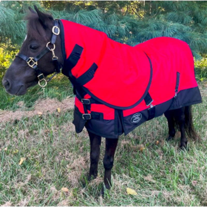 Showman Mini/Foal 1200 Denier Turnout Blanket with Detachable Neck – 300 Grams Fill – 36-40 Inch