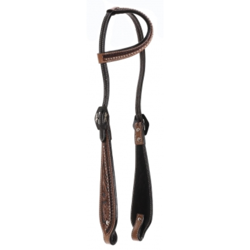 Showman One Ear Headstall with Angel and Devil Buckle