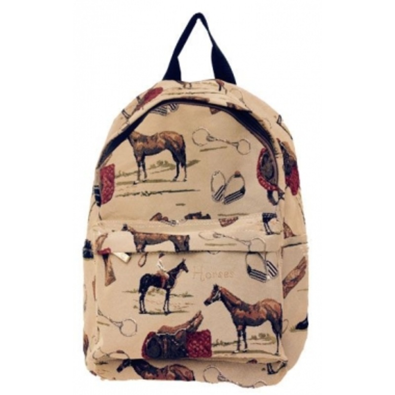 English Horse Tapestry Large Backpack