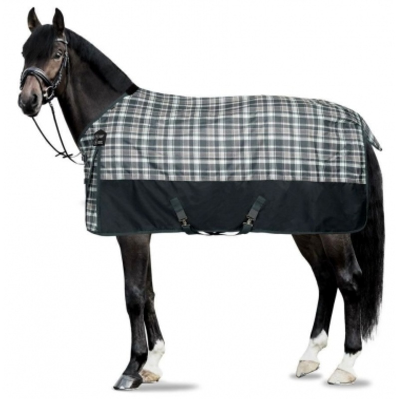 Horze Nevada 1200 Denier Fleece Lined Turnout Blanket – Forest Green Plaid