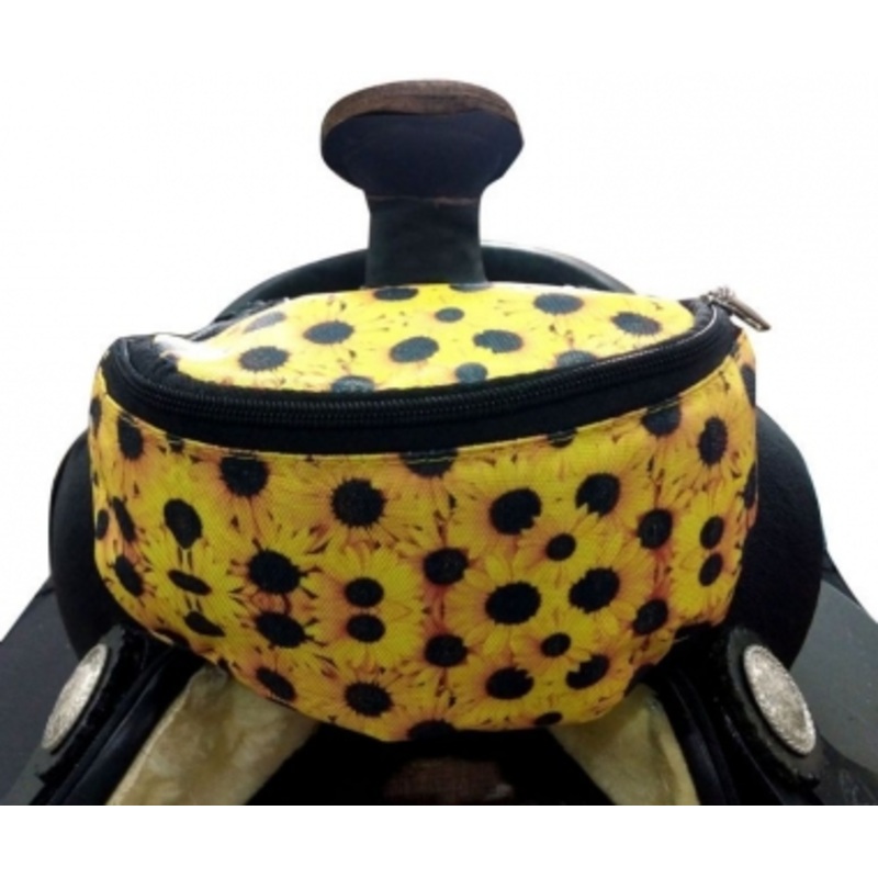 Showman Sunflower Print Insulated Pommel/Horn Bag