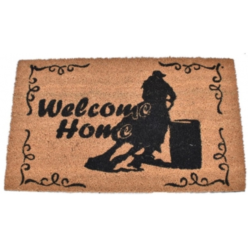 100% Coir Outdoor Welcome Mat – Barrel Racer