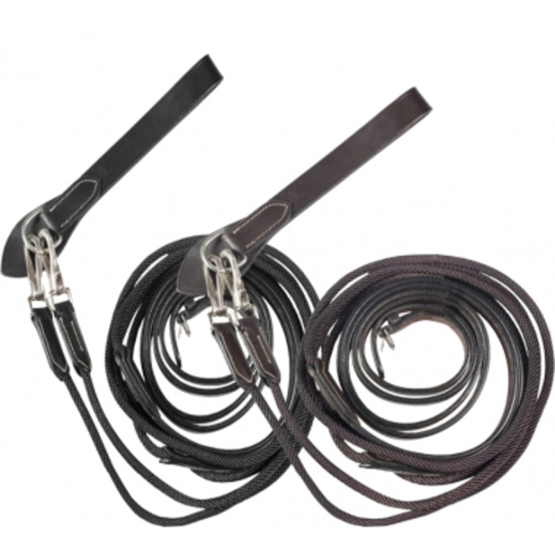 Horze Sparta Nylon/Leather Draw Reins