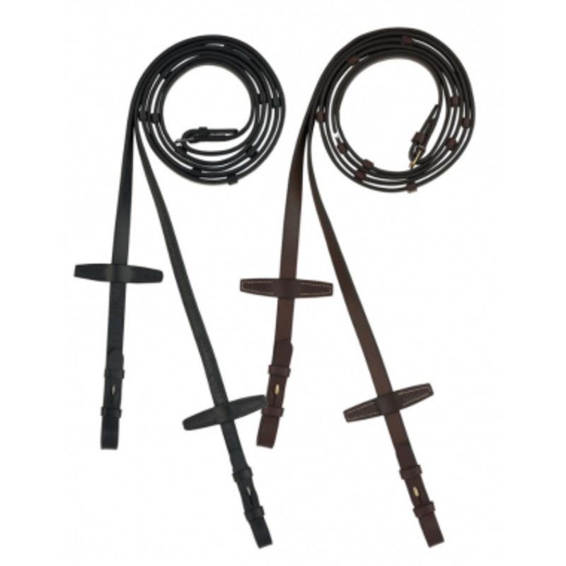 Horze Walthamstaw Leather Reins with Stops