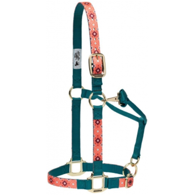 Weaver Mayan Coral Patterned Adjustable Halter