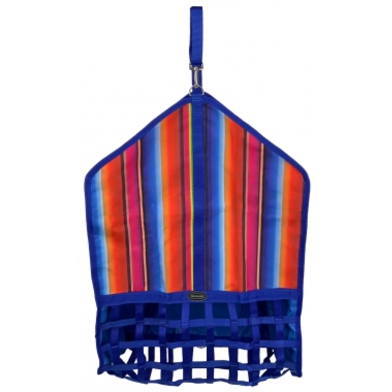Showman Neon Serape Webbed Slow Feed Hay Bag