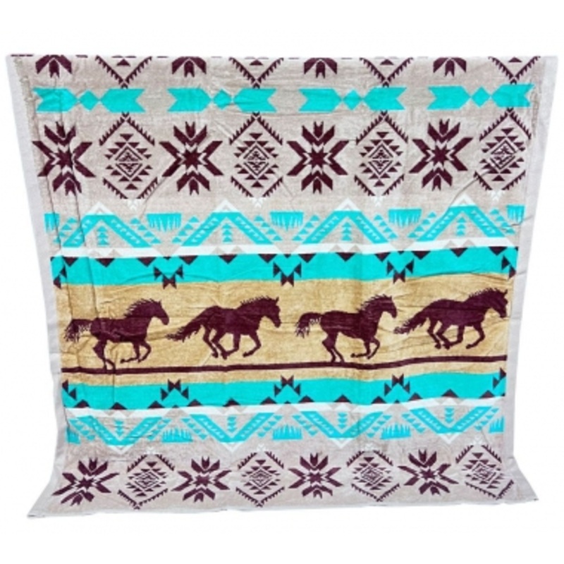Running Horse Beach Towel