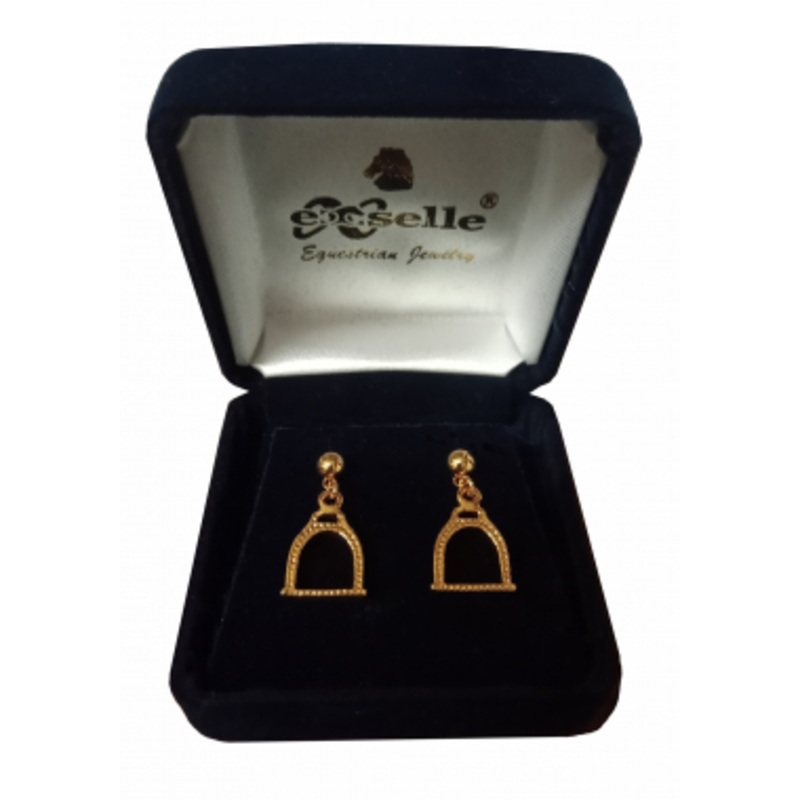 Textured Stirrup Earrings