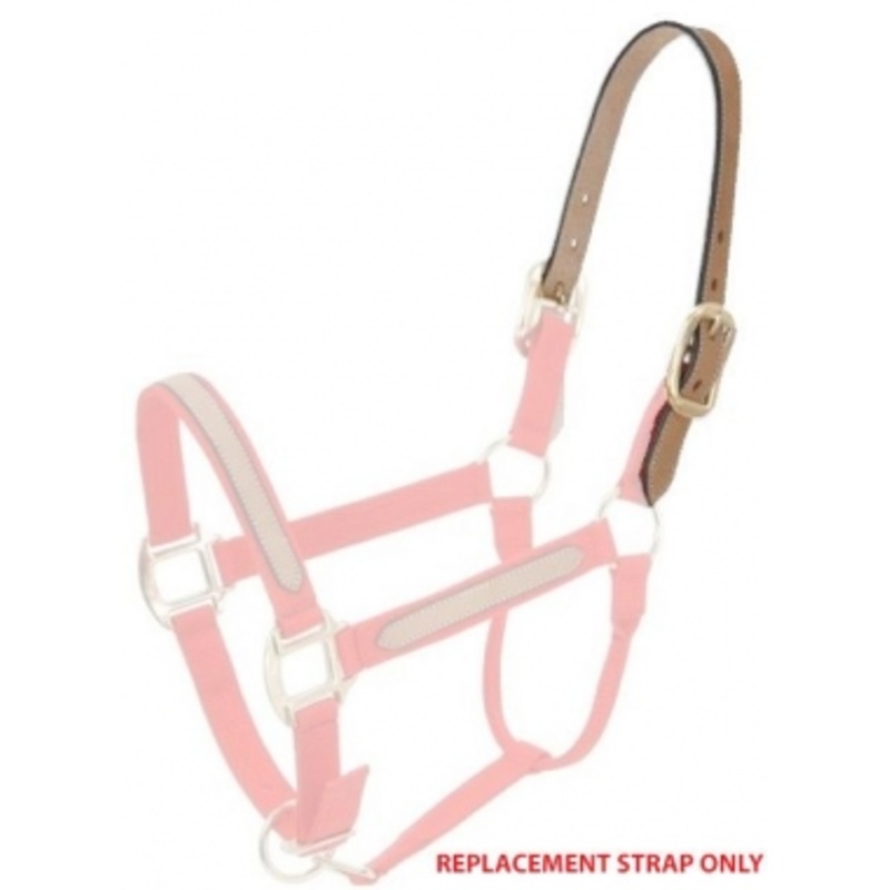 Tough-1 Double Ply Leather Replacement Breakaway Halter Crown Strap