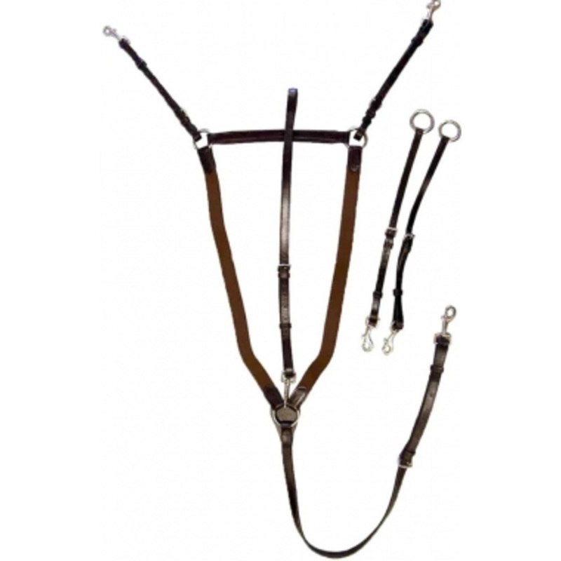Exselle Elite Breastplate with Elastic Sides & Center Ring