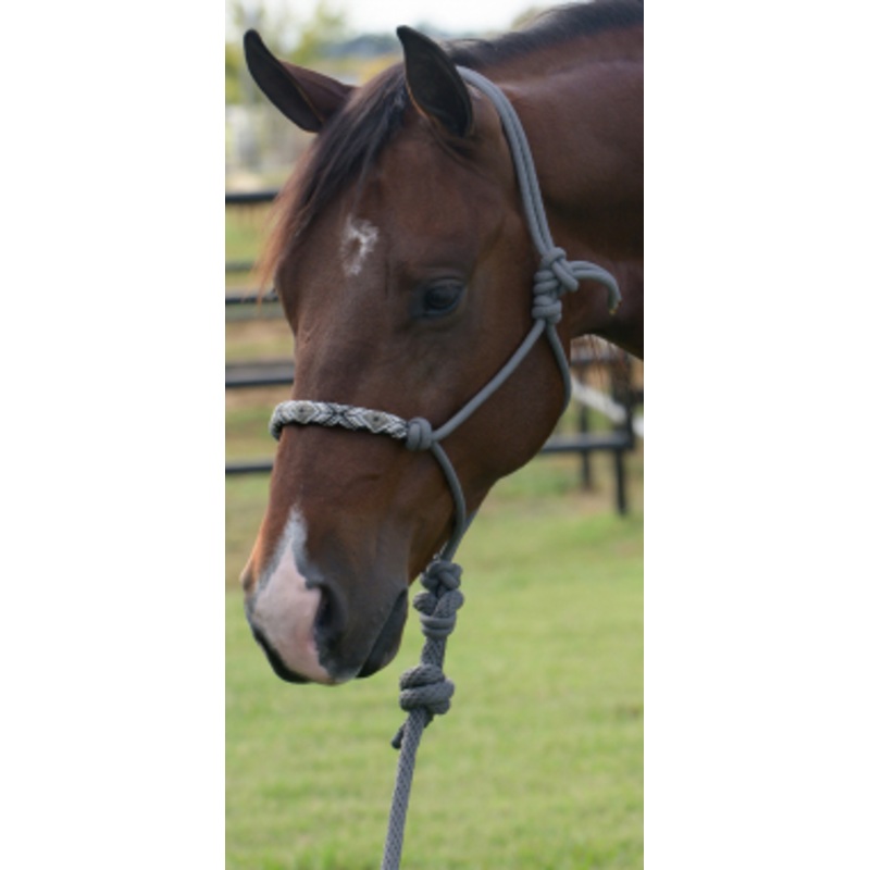 Professional’s Choice Beaded Rope Halter With 7 Foot Lead<br>