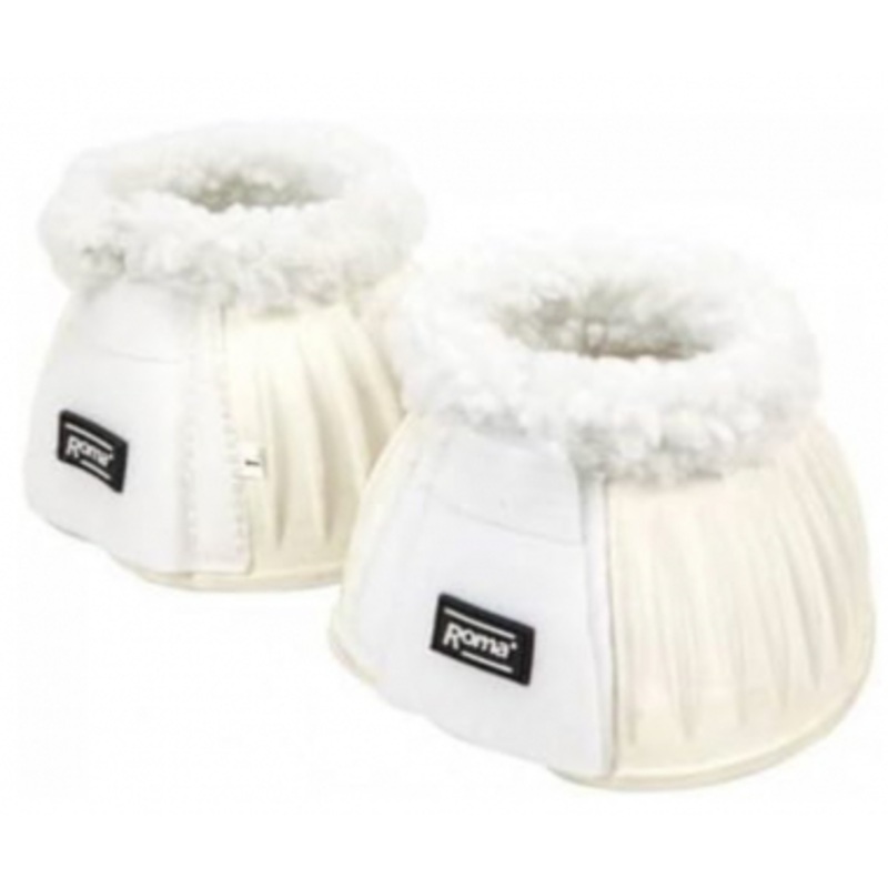 Roma Fleece Trimmed Double Velcro Ribbed Bell Boots