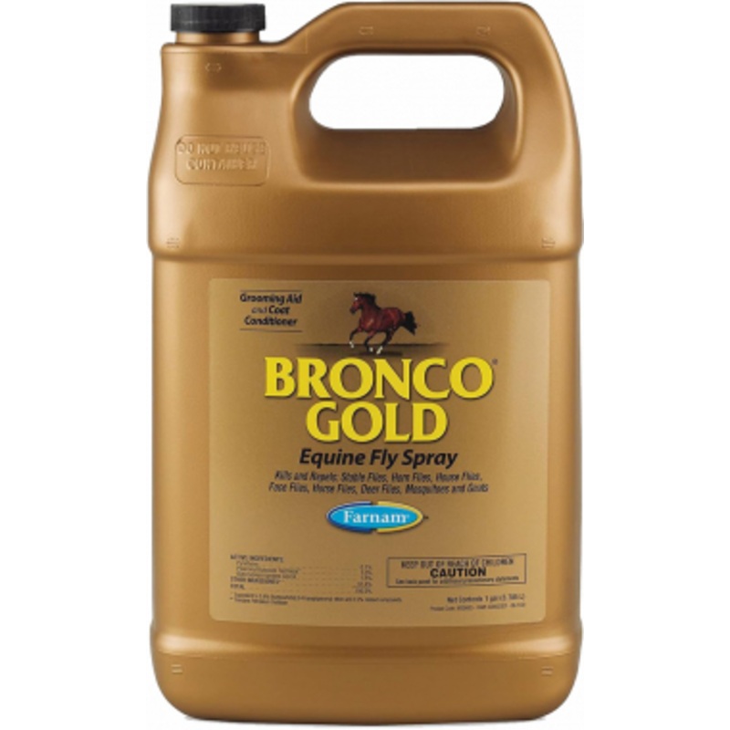 Bronco Gold Equine Fly Spray Refill- 1 Gallon