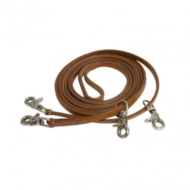 Showman Argentina Cow Leather Draw Reins