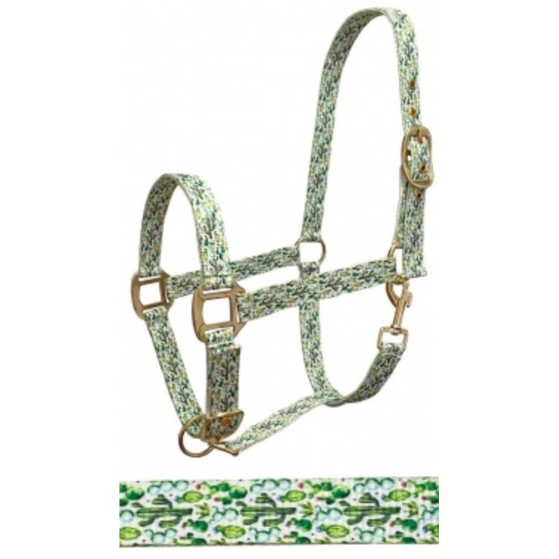 Rugged Ride Printed Nylon Halter – Cactus