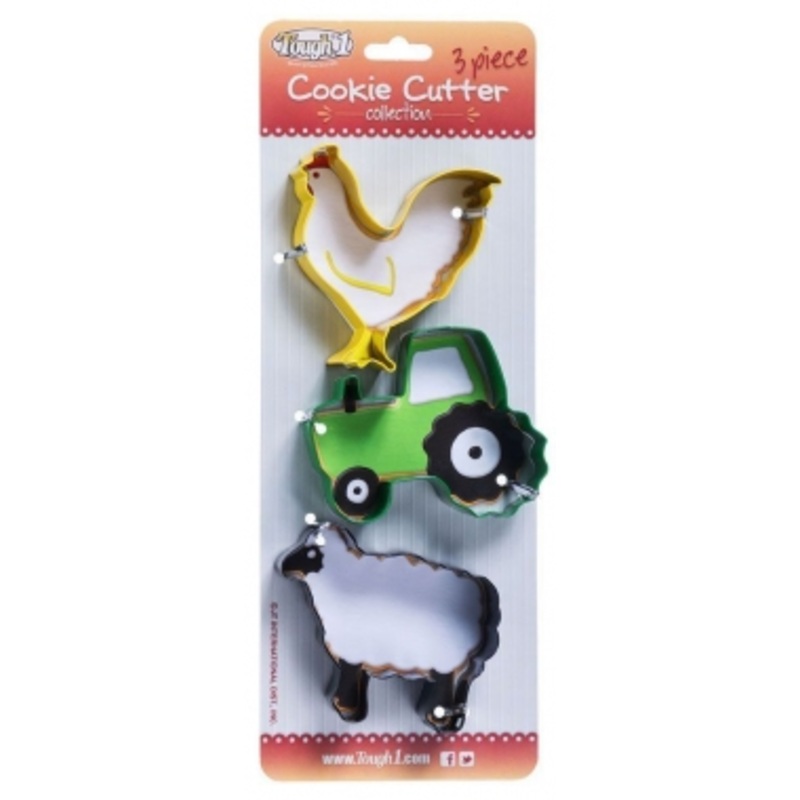 Tractor and Barnyard Friends Cookie Cutters – 3 Pack